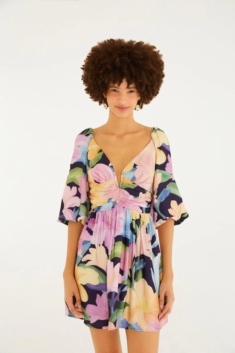 VESTIDO CURTO FLORAL NINA 356313 FARM RIO - Image 2