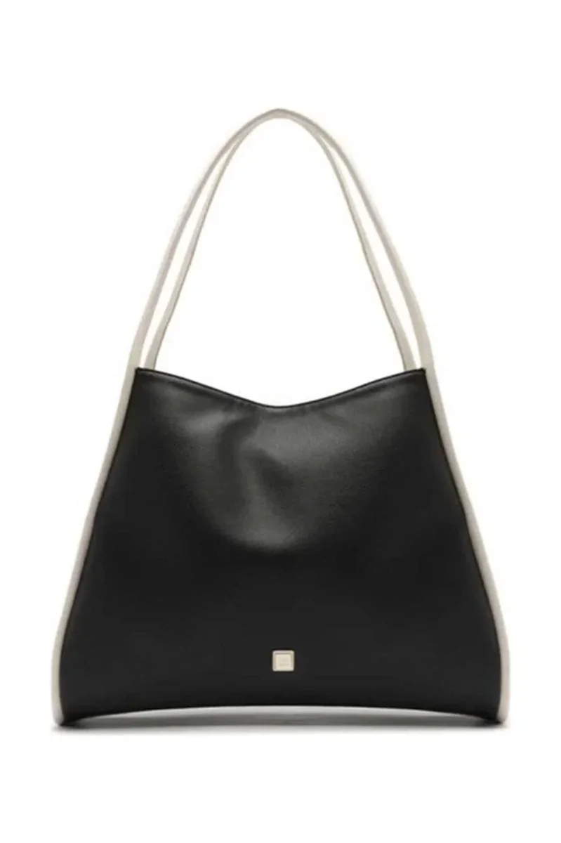 BOLSA SHOPPING GRANDE BOHO BOTÃO PRETA C 50002 0153 0001 ANACAPRI - Image 2